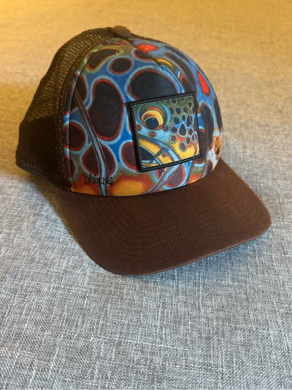 Buff DeYoung Fishing Hat Snapback Adjustable Mesh Trucker Cap